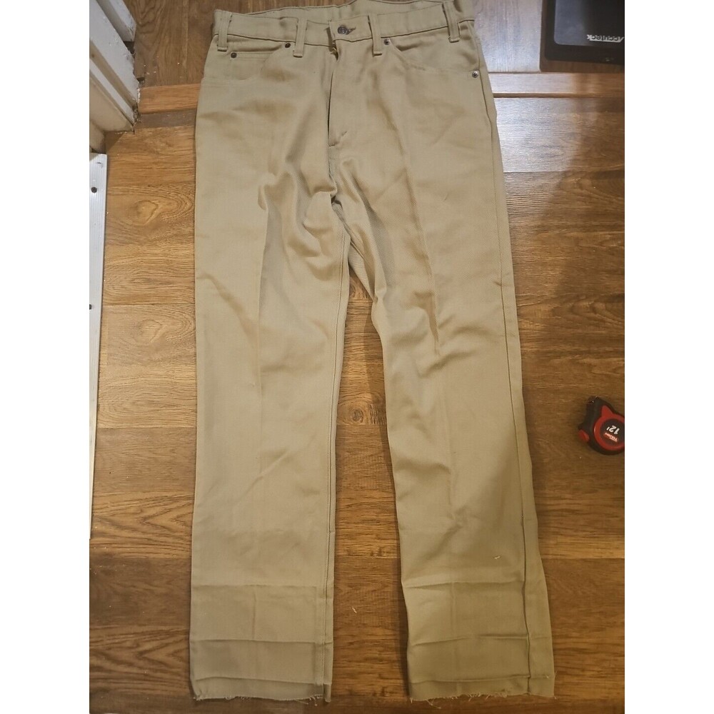VTG 80s Levis 509-9722 Beige Jeans Mens 34x32 Straight Made In USA Denim